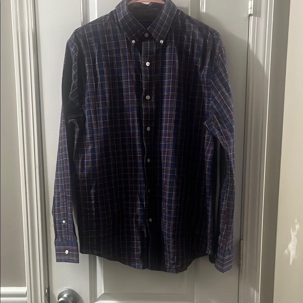 Biltmore Men's Blue Checkered Shirt